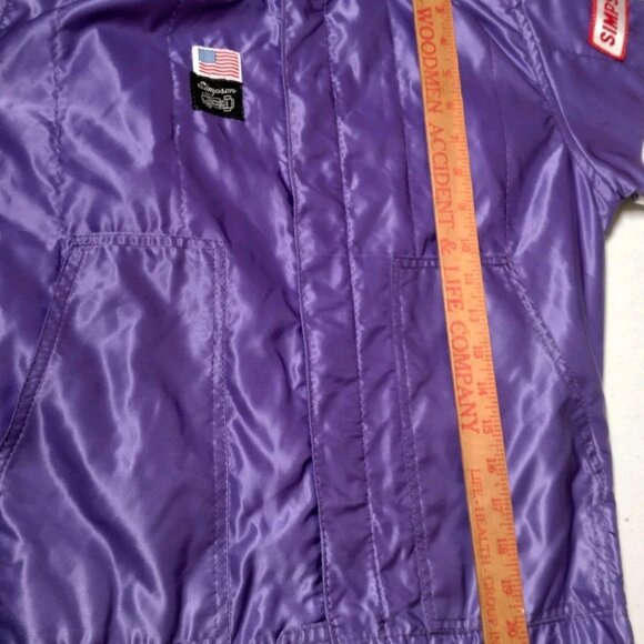 Vintage Simpson Racing Jacket Women Small Purple Double Layer Driving - Picture 4 of 16